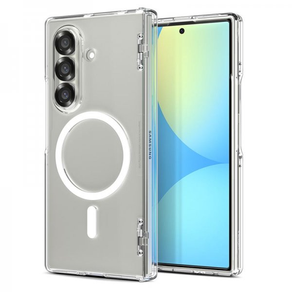 Spigen Samsung Galaxy Z Fold 7 Skal Ultra Hybrid Pro MagFit Clear White