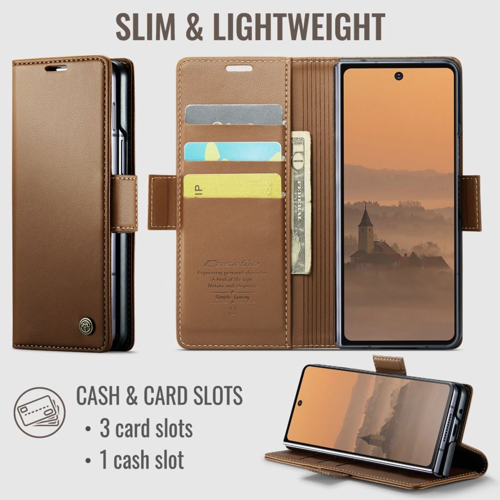 CaseMe Samsung Galaxy Z Fold 8 Ultra Fodral 023 Series Brun