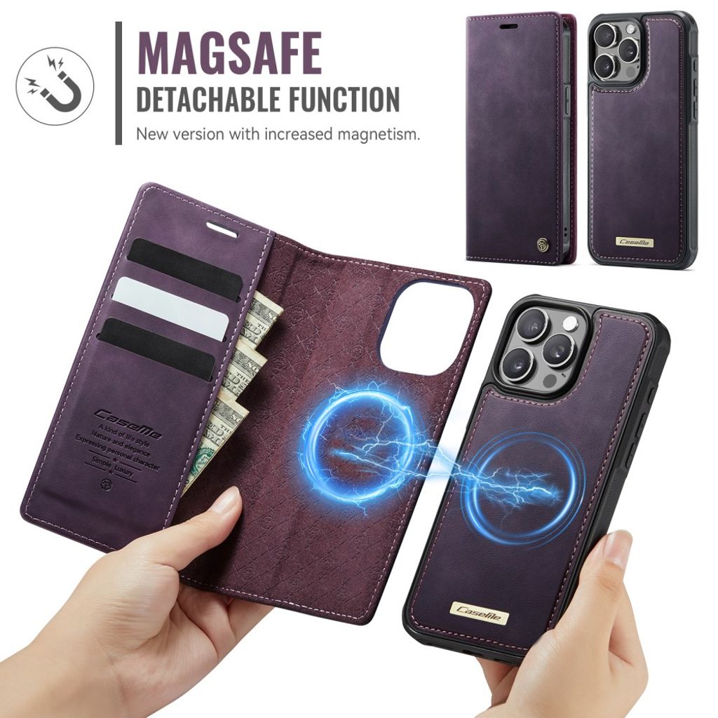 CaseMe iPhone 15 Pro Max Fodral C49 Series Lila
