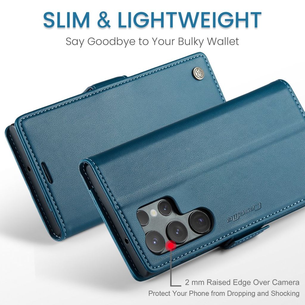 CaseMe Samsung Galaxy S24 Ultra Fodral 023 Series Blå