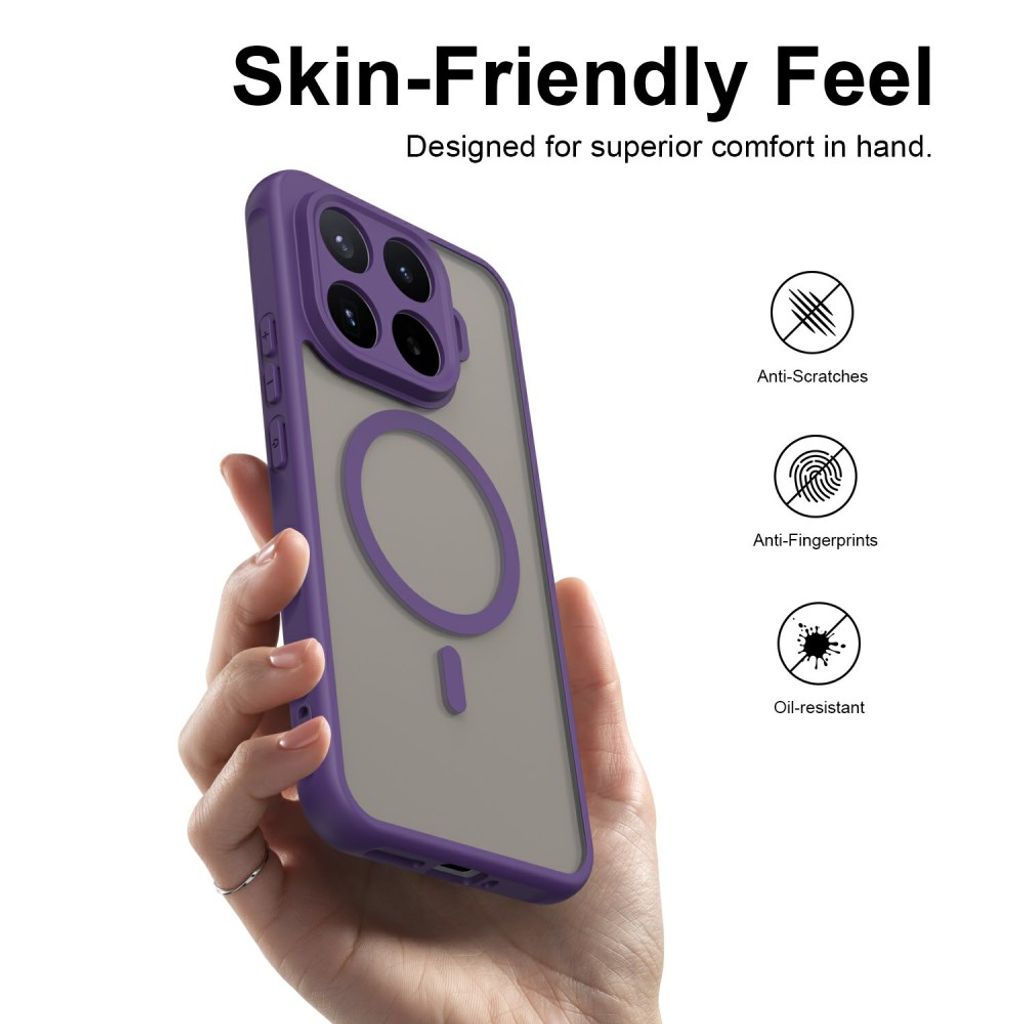 Xiaomi 17T Pro Skal Frostad MagSafe Lila