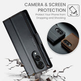CaseMe Samsung Galaxy S25 Edge Fodral 023 Series Svart