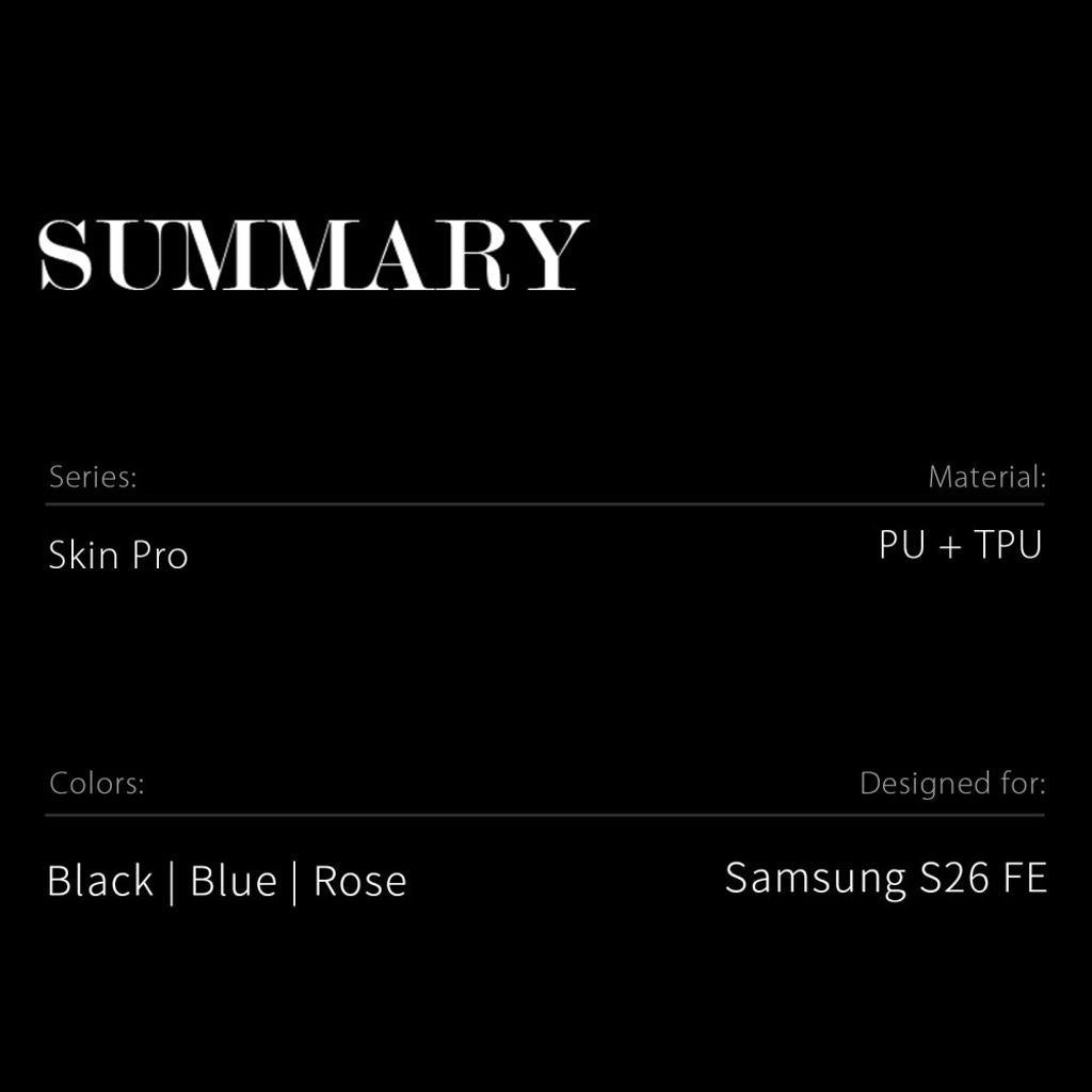 Dux Ducis Samsung Galaxy S26 FE Fodral Skin Pro Series Blå