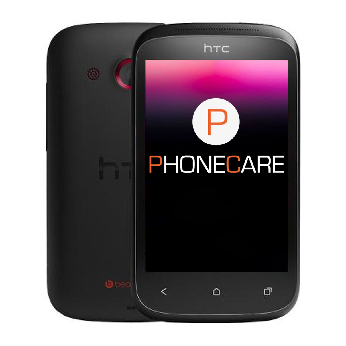 Begagnad HTC Desire C 4GB Svart - Använt skick
