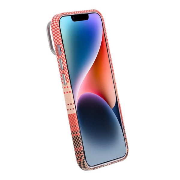 iPhone 13/iPhone 14 Skal Utfällbart Stativ MagSafe Orange
