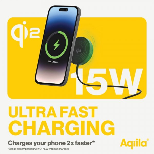 Aqiila Bilhållare med Trådlös laddning Chargebird QC1 Qi2 MagSafe 15W