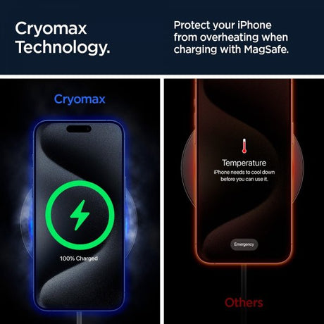 Spigen Bilhållare med trådlös laddning OneTap Pro 3 CryoMax MagFit Air Vent