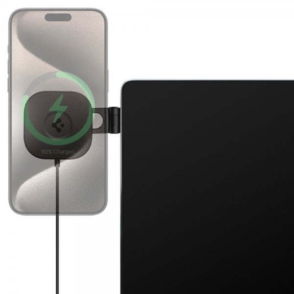 Spigen Bilhållare med trådlös laddning OneTap Pro 3 Tesla Skärmmontering MagFit