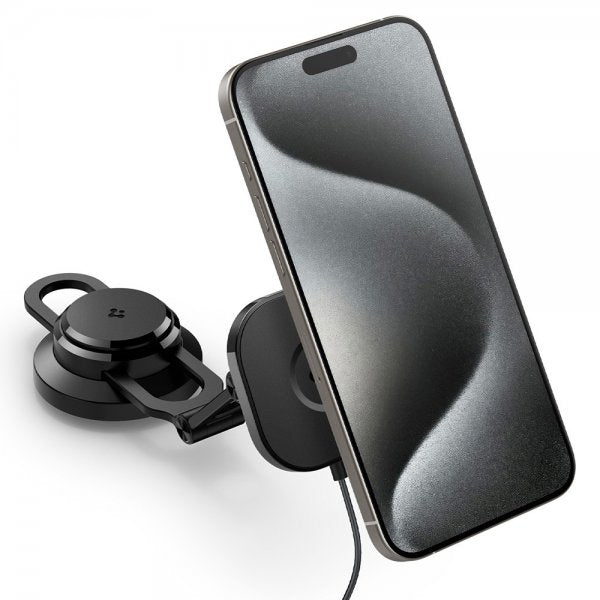 Spigen Bilhållare med trådlös laddning OneTap Pro 3 Tesla Skärmmontering MagFit