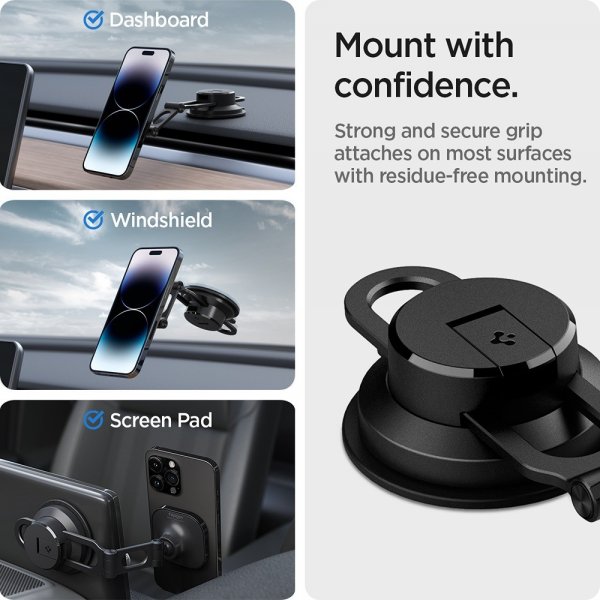 Spigen Bilhållare OneTap 3 Dashboard Mount MagSafe Svart