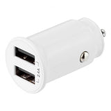 Deltaco Billaddare 12W Dubbla USB-A Vit
