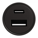 X2O Billaddare 30W Dubbel USB-C/USB-A GaN Svart