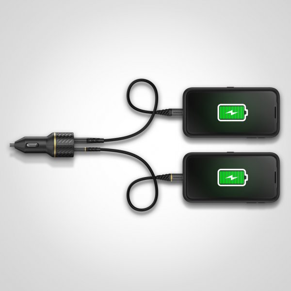Otterbox Billaddare 30W USB-C 18W/USB-A 12W Black Shimmer