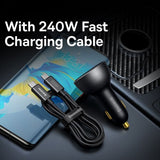 Baseus Billaddare Digital Display PD3.1 Dual Cast Car Charger 140W