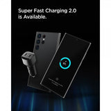 Spigen Billaddare PowerArc ArcStation Dual Port 75W Svart