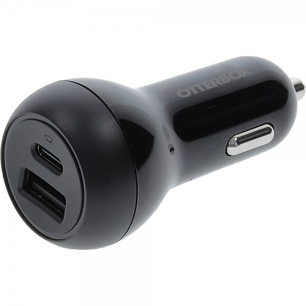 Otterbox Billaddare USB-C 20W & USB-A 12W Svart