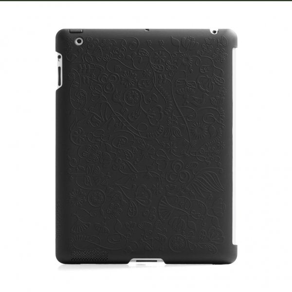 Bluelounge iPad 9.7 (gen 2/3/4) Skal Blom mönstrat Svart