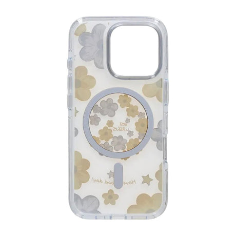 iPhone 16 Pro Max Skal Blommönster MagSafe Gul
