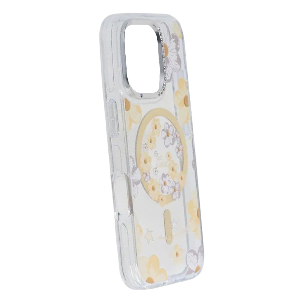 iPhone 16 Pro Max Skal Blommönster MagSafe Gul