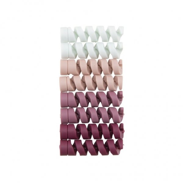 Bluelounge CableCoil Mini - 9-pack Rosa