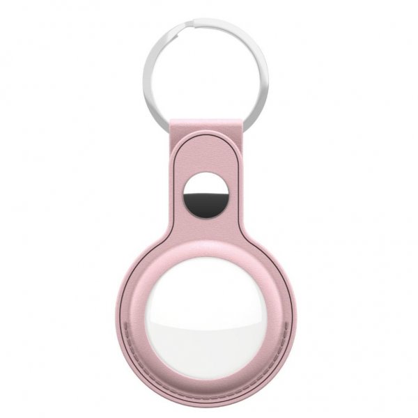 KeyBudz AirTag Hållare Läder 2-pack Rosa