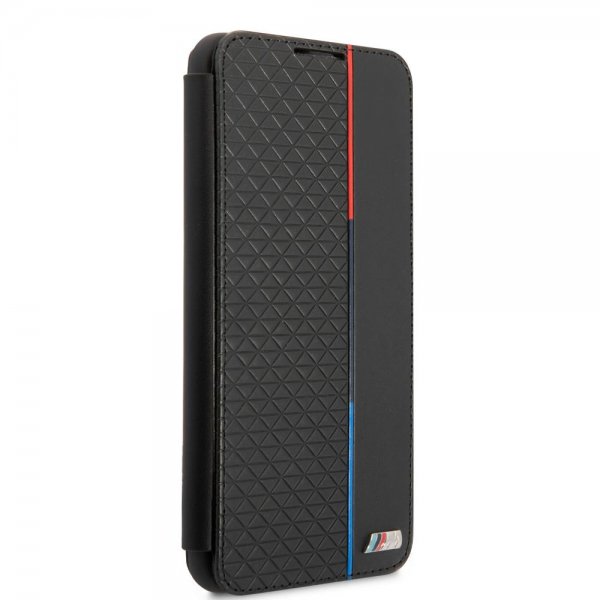 BMW Samsung Galaxy S21 FE Fodral Triangle Pattern & Tricolor Stripe Svart