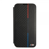 BMW Samsung Galaxy S22 Plus Fodral Triangle Pattern & Tricolor Stripe Svart