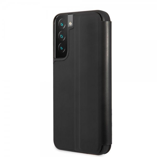 BMW Samsung Galaxy S22 Fodral Triangle Pattern & Tricolor Stripe Svart