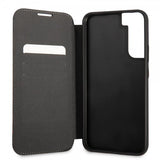 BMW Samsung Galaxy S22 Fodral Triangle Pattern & Tricolor Stripe Svart