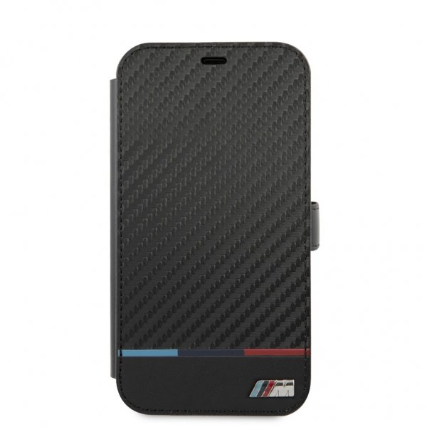 BMW iPhone 13 Fodral Tricolor Carbon Effect Svart