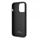 BMW iPhone 14 Pro Max Skal Big Logo Stripe Svart