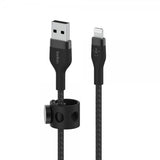 Belkin BOOST CHARGE USB-A to LTG_Braided Silicon 1m Svart