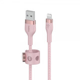 Belkin BOOST CHARGE USB-A to LTG_Braided Silicon 3m Rosa