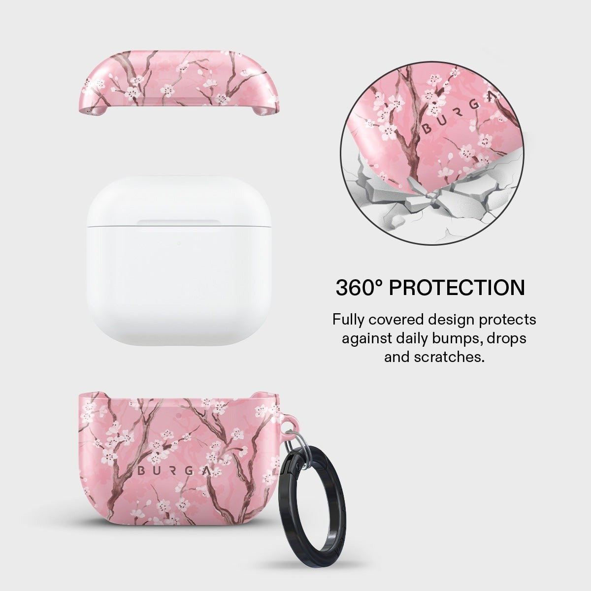 Burga AirPods 4/AirPods 5 Skal Design Sakura