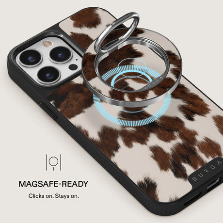 Burga Hållare Mobilring MagSafe Celestial Silver