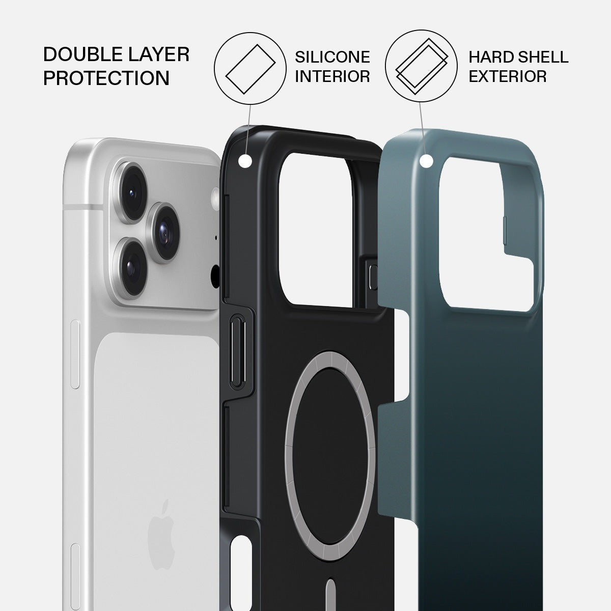 Burga iPhone 18 Pro Skal Tough MagSafe Black Hole