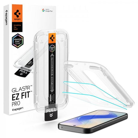 Spigen Google Pixel 10a Skärmskydd GLAS.tR EZ Fit Pro 2-pack