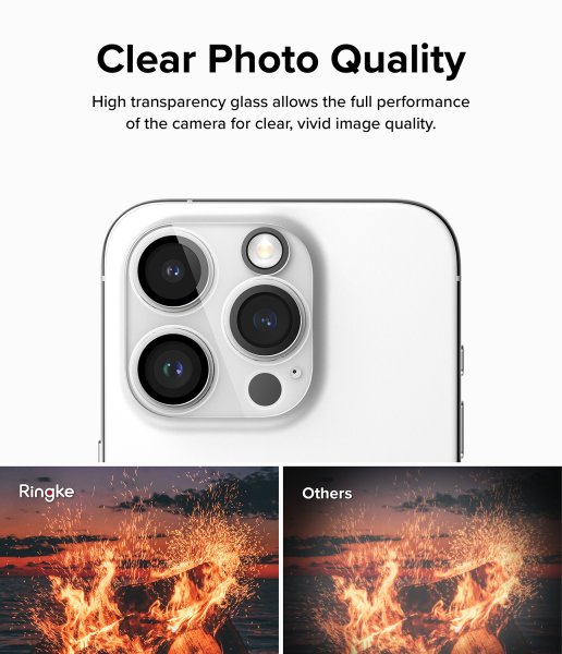 Ringke iPhone 15 Pro Kameraskydd Camera Protector Glass 2-pack