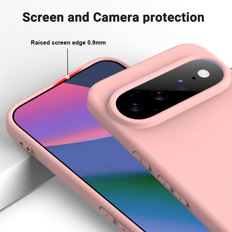 Google Pixel 11 Pro XL Skal med Strap Silikon Rosa