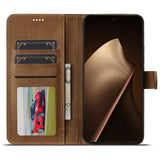 Lc.Imeeke Xiaomi 17T Pro Fodral med Kortfack Stativfunktion Ljusbrun