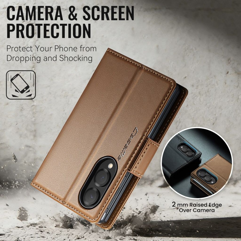 CaseMe Samsung Galaxy Z Fold 8 Fodral 023 Series Brun