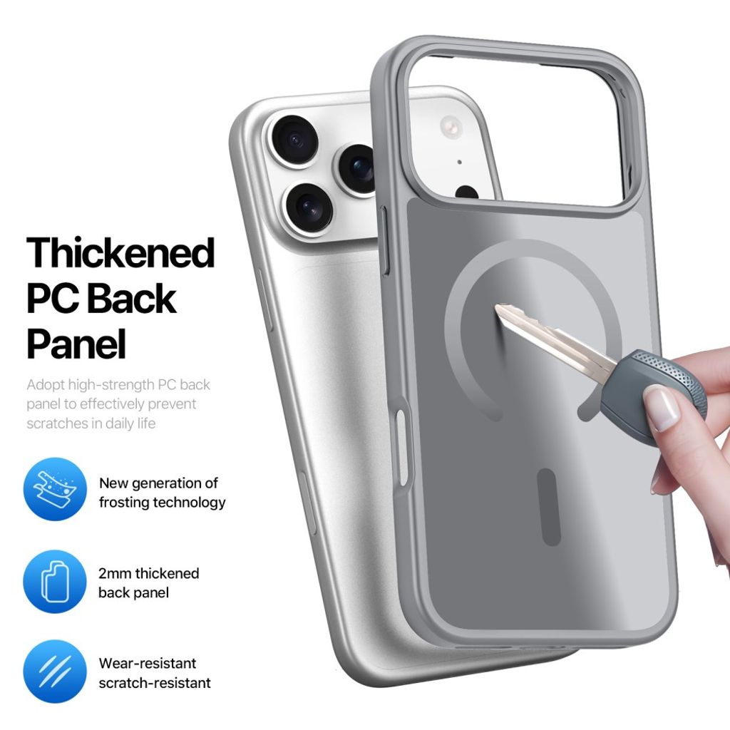 Dux Ducis iPhone 17 Pro/iPhone 18 Pro Skal Yind Series MagSafe Grå