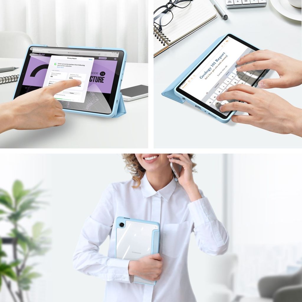 Dux Ducis Samsung Galaxy Tab A9/Galaxy Tab A11 Fodral TOBY Series Blå