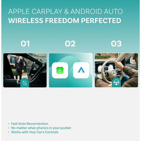 Ottocast Play2Video Ultra Trådlös CarPlay/Android Auto Adapter Allt-i-1