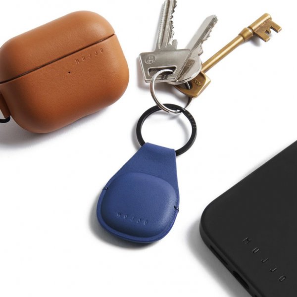 Mujjo Apple AirTag Hållare Canopy Monaco Blue