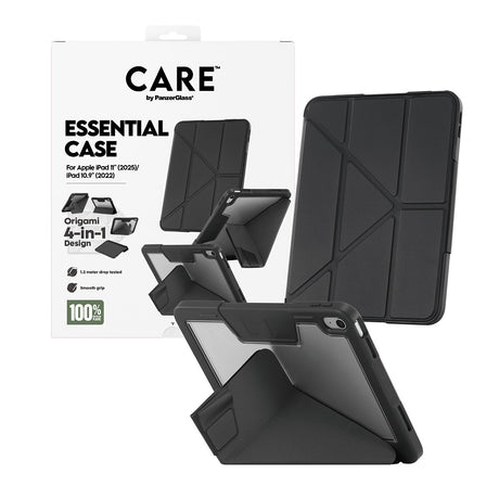 CARE by PanzerGlass iPad 10.9 (gen 10)/iPad 11 (A16) Fodral Essential Case Svart