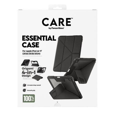 CARE by PanzerGlass iPad Air 11 (M2/M3/M4) Fodral Essential Case Svart