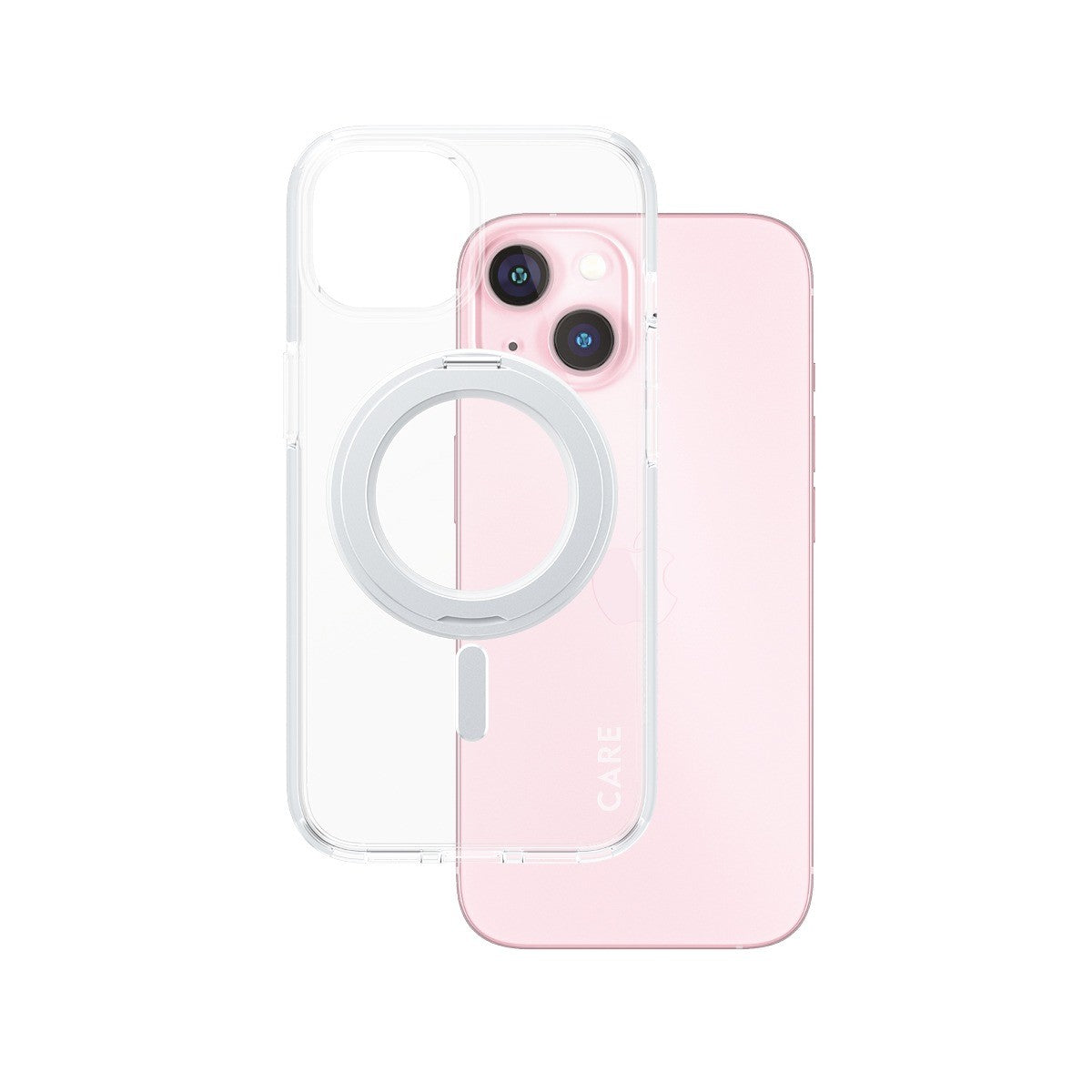 CARE by PanzerGlass iPhone 15 Skal Kickstand MagSafe Transparent