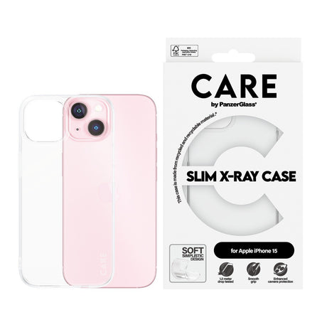 CARE by PanzerGlass iPhone 15 Skal X-Ray Transparent