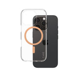 CARE by PanzerGlass iPhone 16 Pro Skal Urban Combat MagSafe Peachy